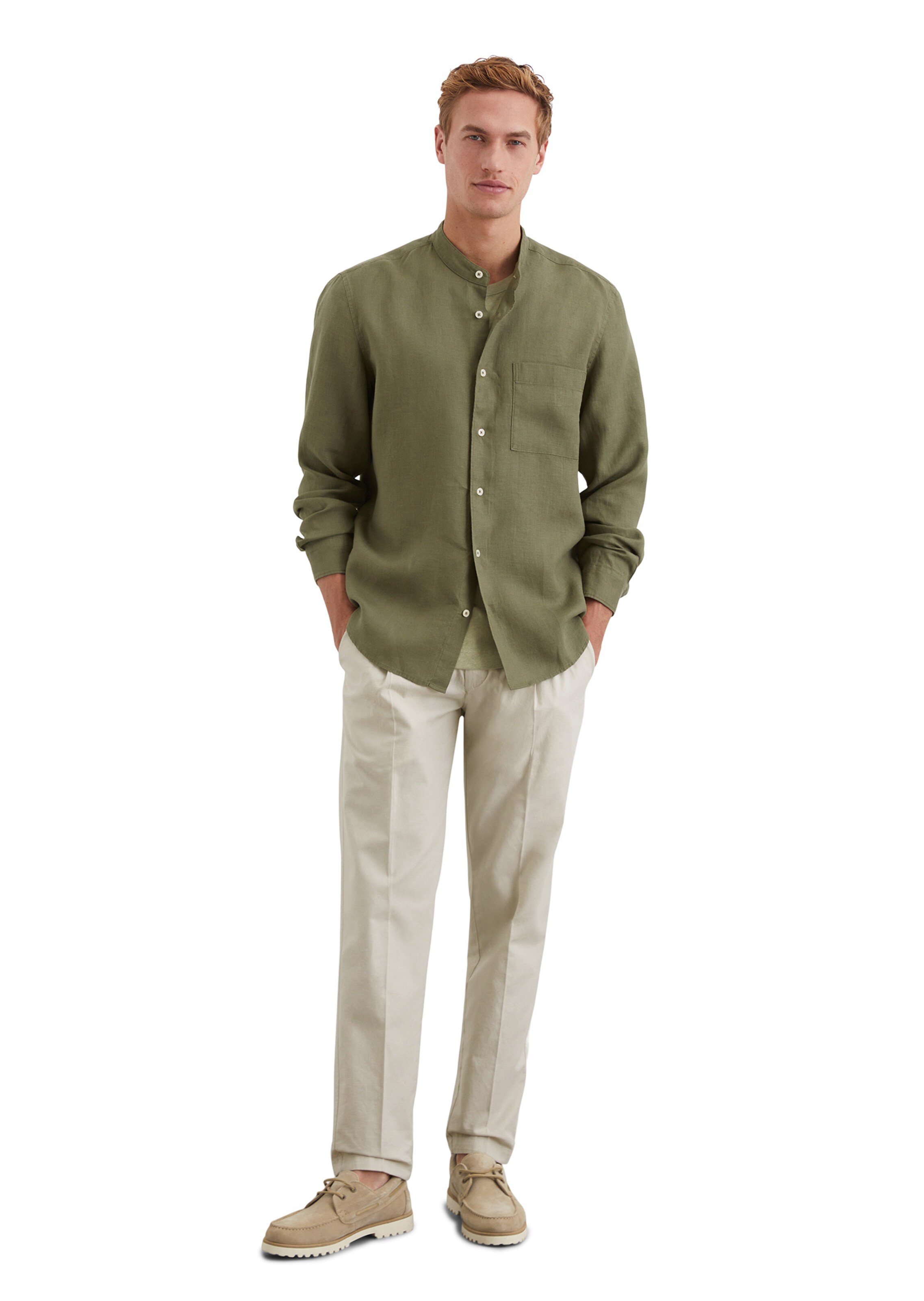 Marc O'Polo Regular fit Button Up Shirt in Green