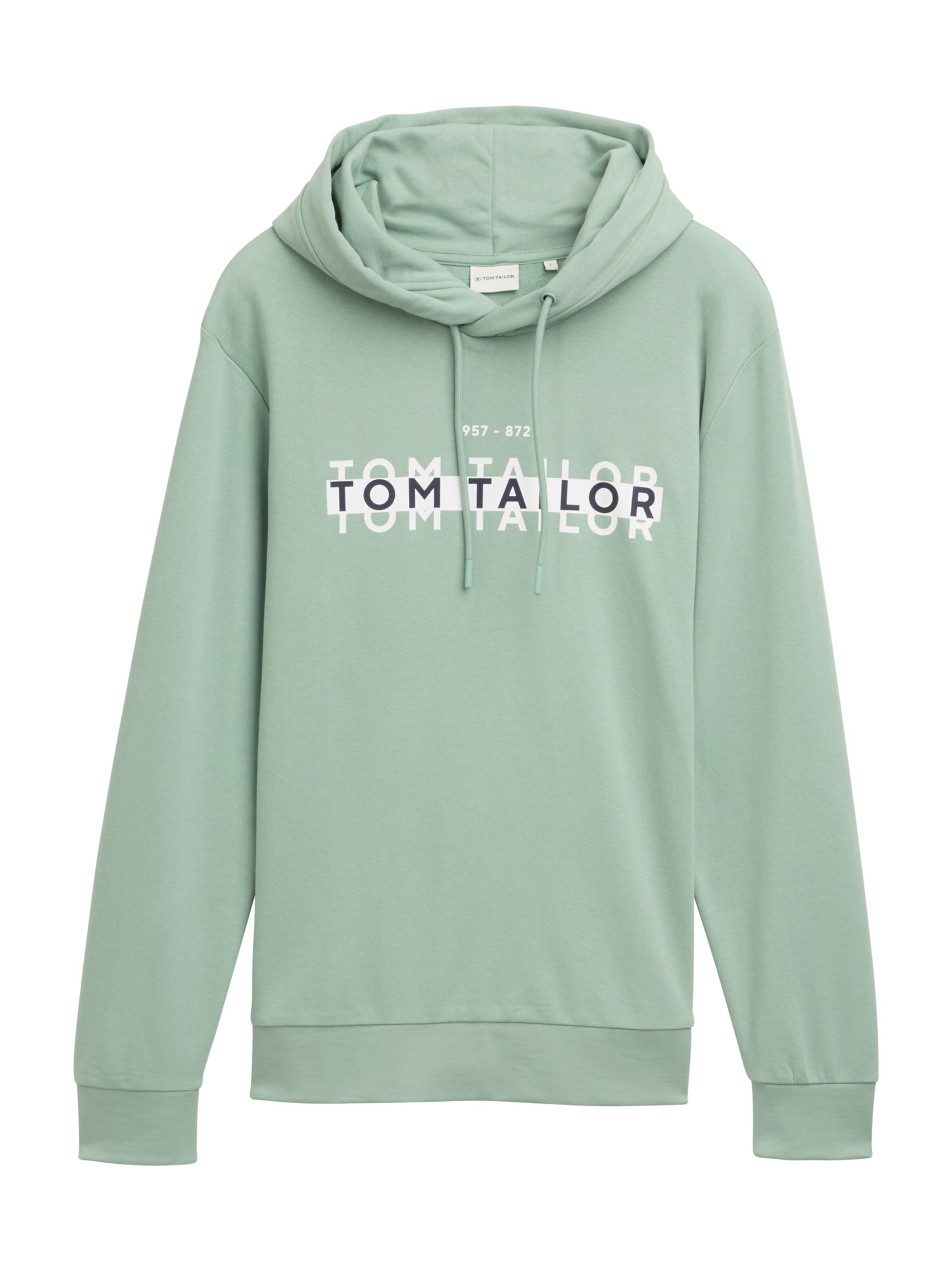 TOM TAILOR Sweatshirt in Grün: Vorderseite