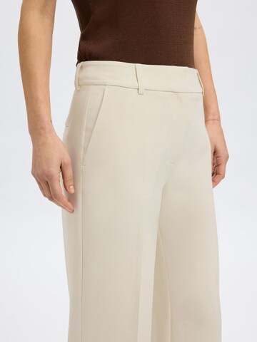 SELECTED FEMME Wide leg Pleated Pants in Beige