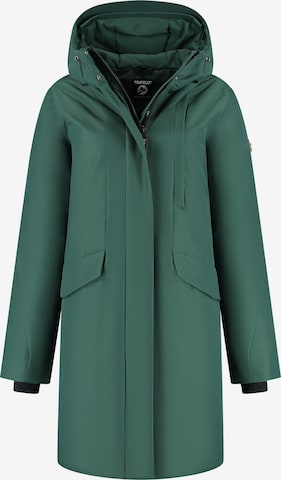 Travelin Vinterfrakke 'Linea' i grøn: forside