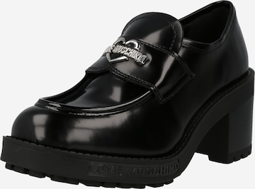 Love Moschino Затворени обувки на ток 'DAILY BIKER' в черно: отпред