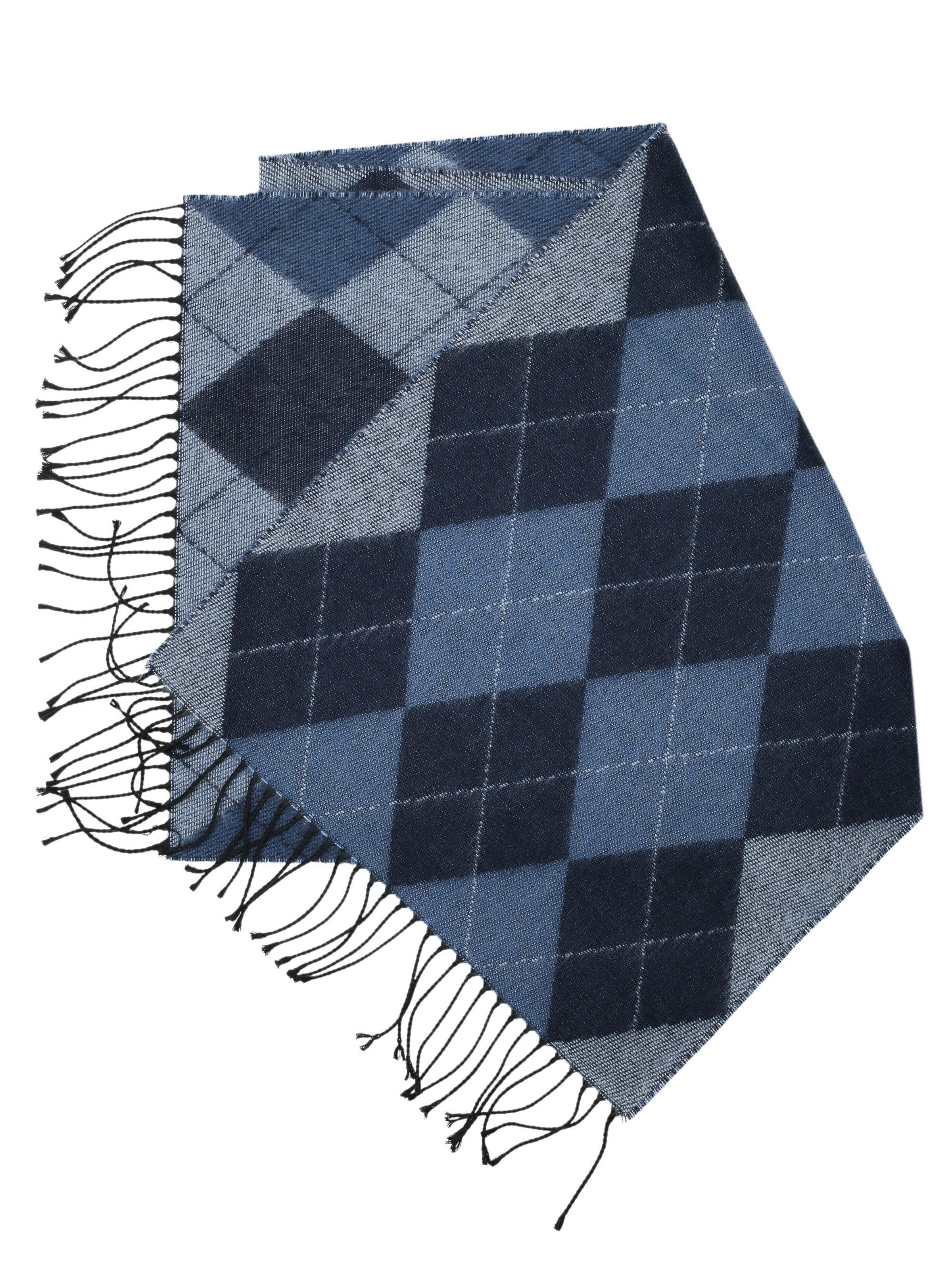 COLLEZIONE ALESSANDRO Scarf 'Argyle' in Blue