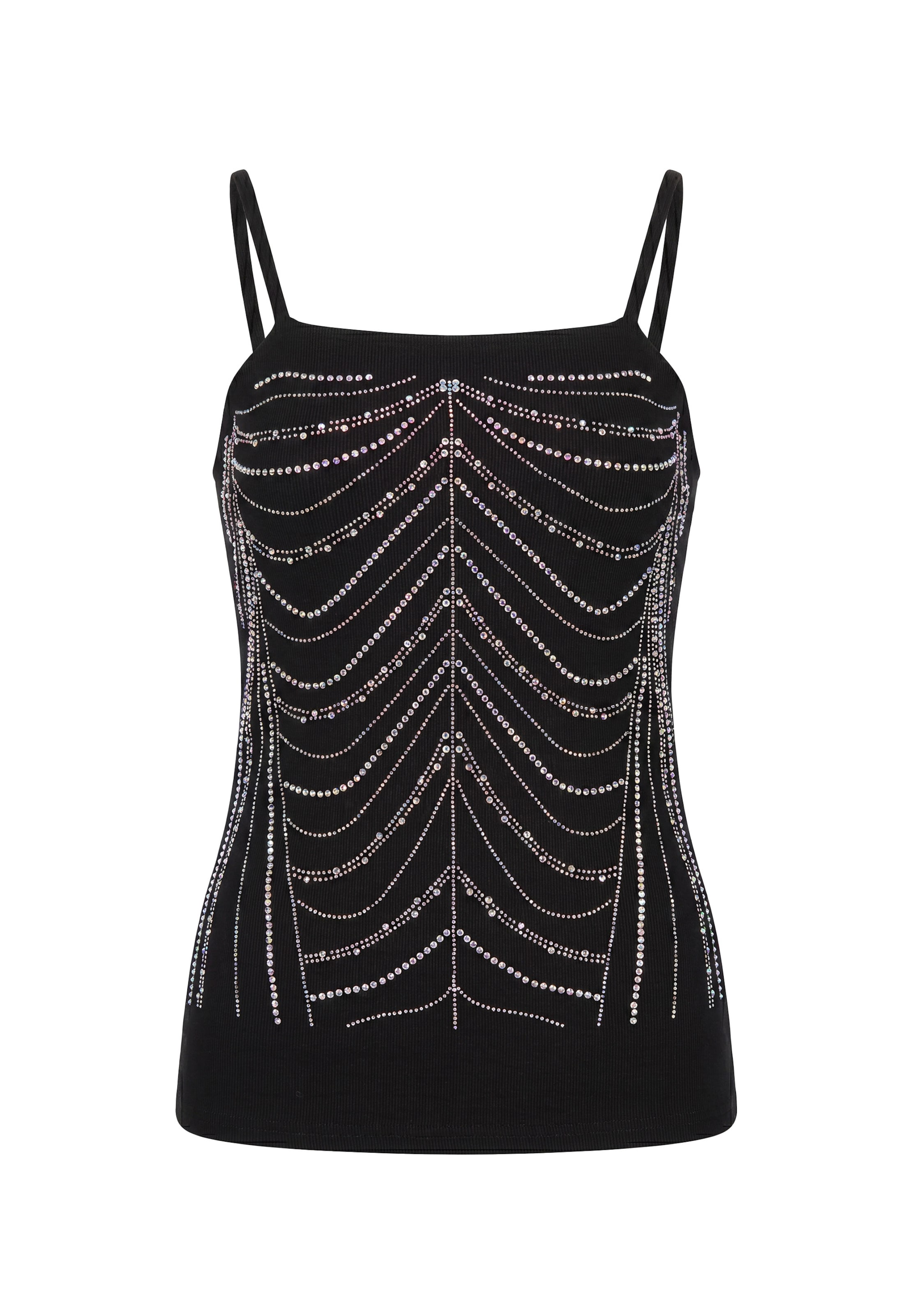 Haut usha BLACK LABEL en noir : devant