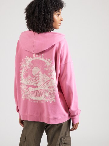 Sweat-shirt ROXY en rose : devant