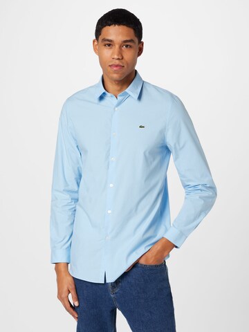 LACOSTE Regular Fit Hemd in Blau: predná strana