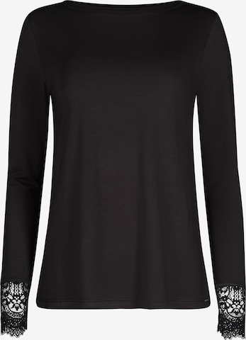 juoda Skiny Pižaminiai marškinėliai: priekis