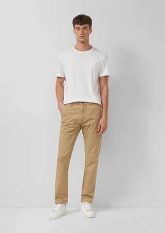 Regular Pantalon chino ' DENVER ' s.Oliver en marron : devant