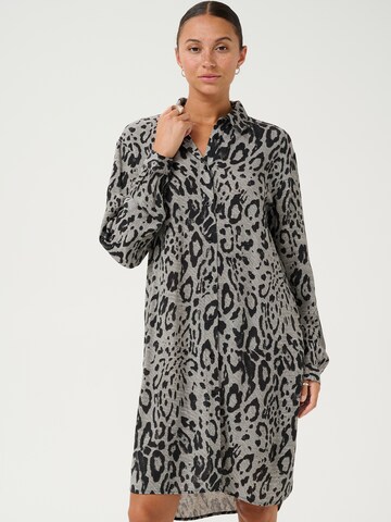 Robe-chemise 'KAMilia' Kaffe en noir : devant