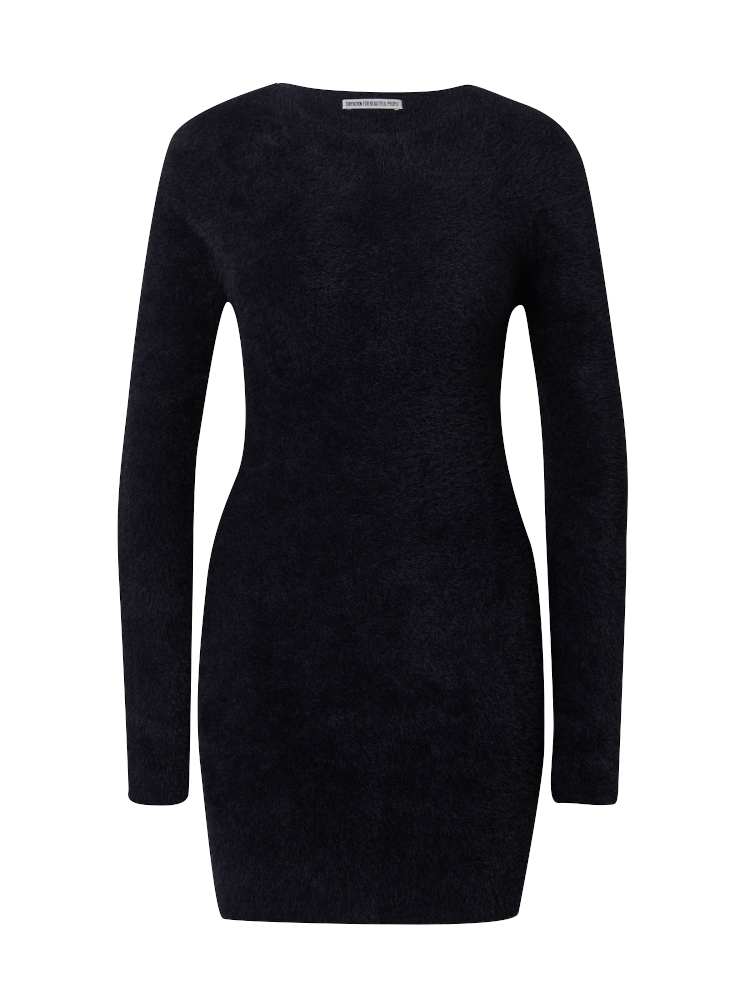 DRYKORN - Vestido de punto 'LORELIA' en negro: frente