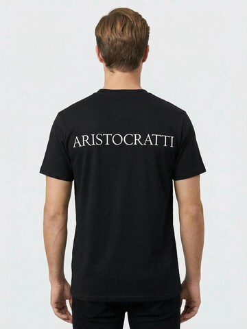 Maglietta 'ORIGIN – Black Classic Cotton T-Shirt' di ARISTOCRATTI in nero