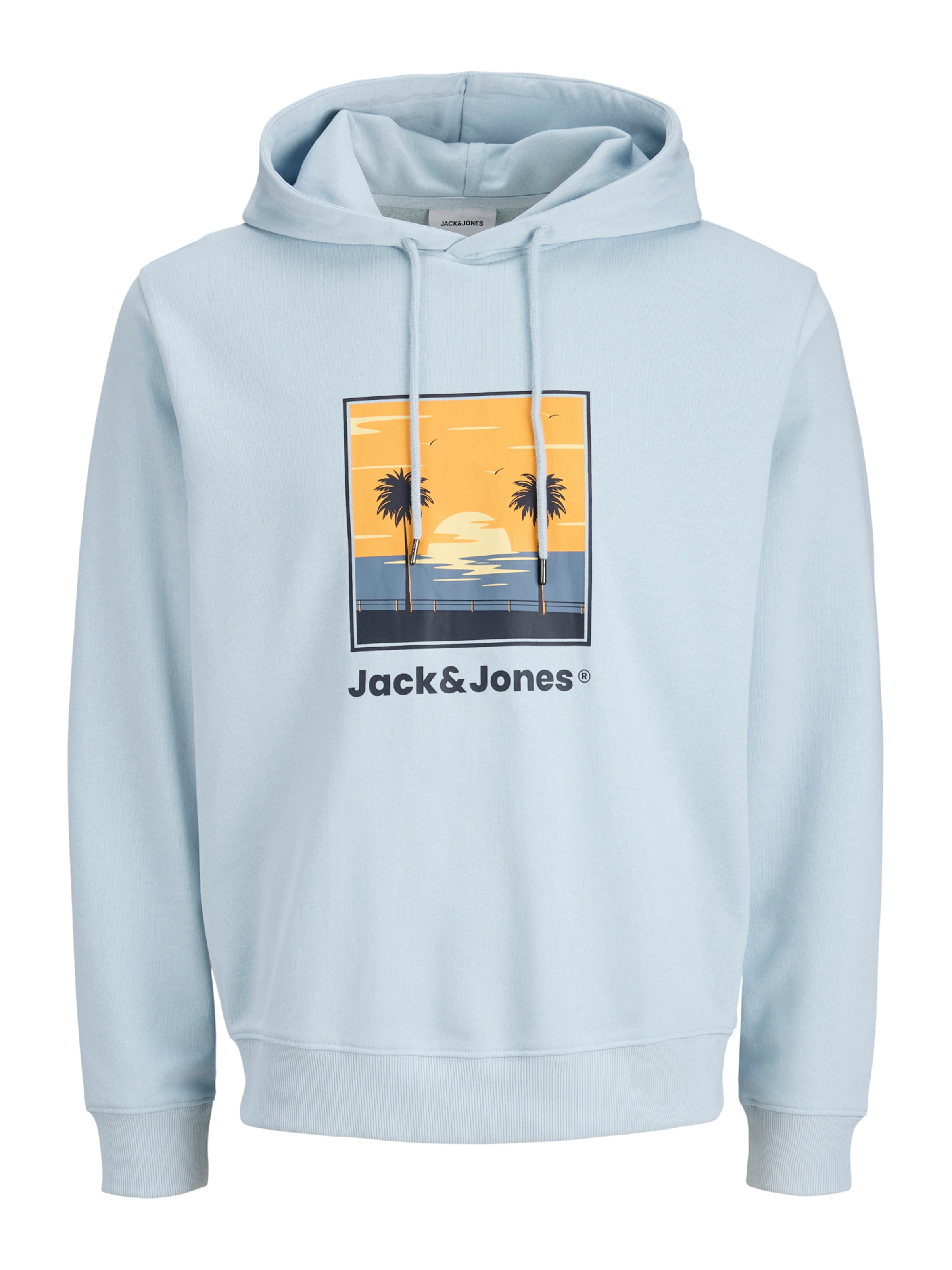 Jack & Jones Plus Sweatshirt 'JJPERRY' in Blauw: voorkant