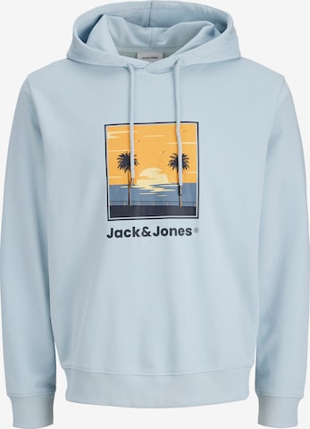 Jack & Jones Plus Sweatshirt 'JJPERRY' in Blauw: voorkant