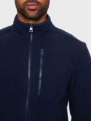 Threadbare Fleece jas 'Myers' in Blauw