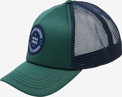 JACK & JONES Cap 'MILES' in marine blue / Dark green / White, Item view