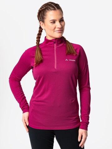 VAUDE Athletic Sweater 'Larice Light II' in Pink: front