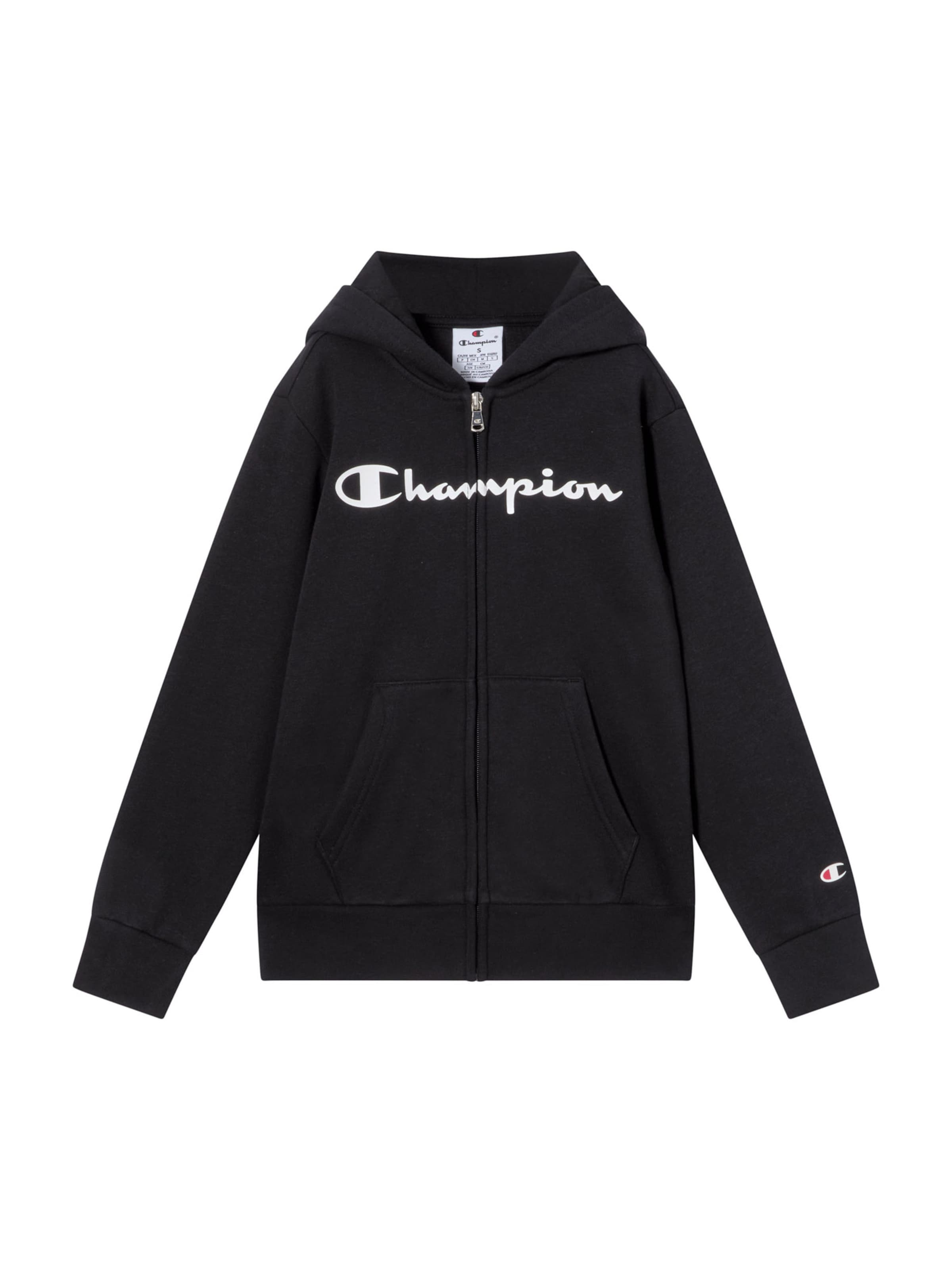 Champion Authentic Athletic Apparel Tepláková bunda - Čierna: predná strana