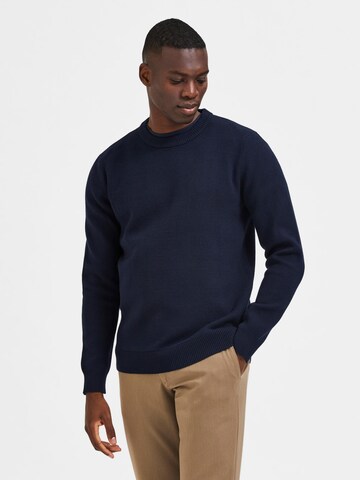 SELECTED HOMME Sweater 'TORONTO' in Blue: front