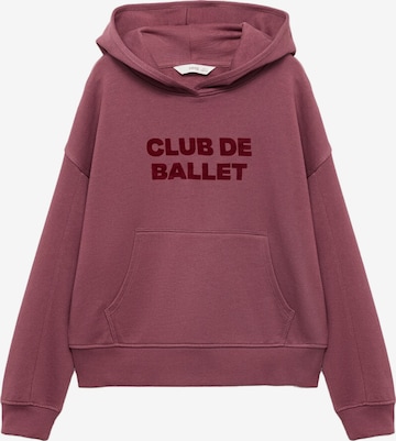 MANGO KIDSSweater majica 'BALLET' - crvena boja: prednji dio