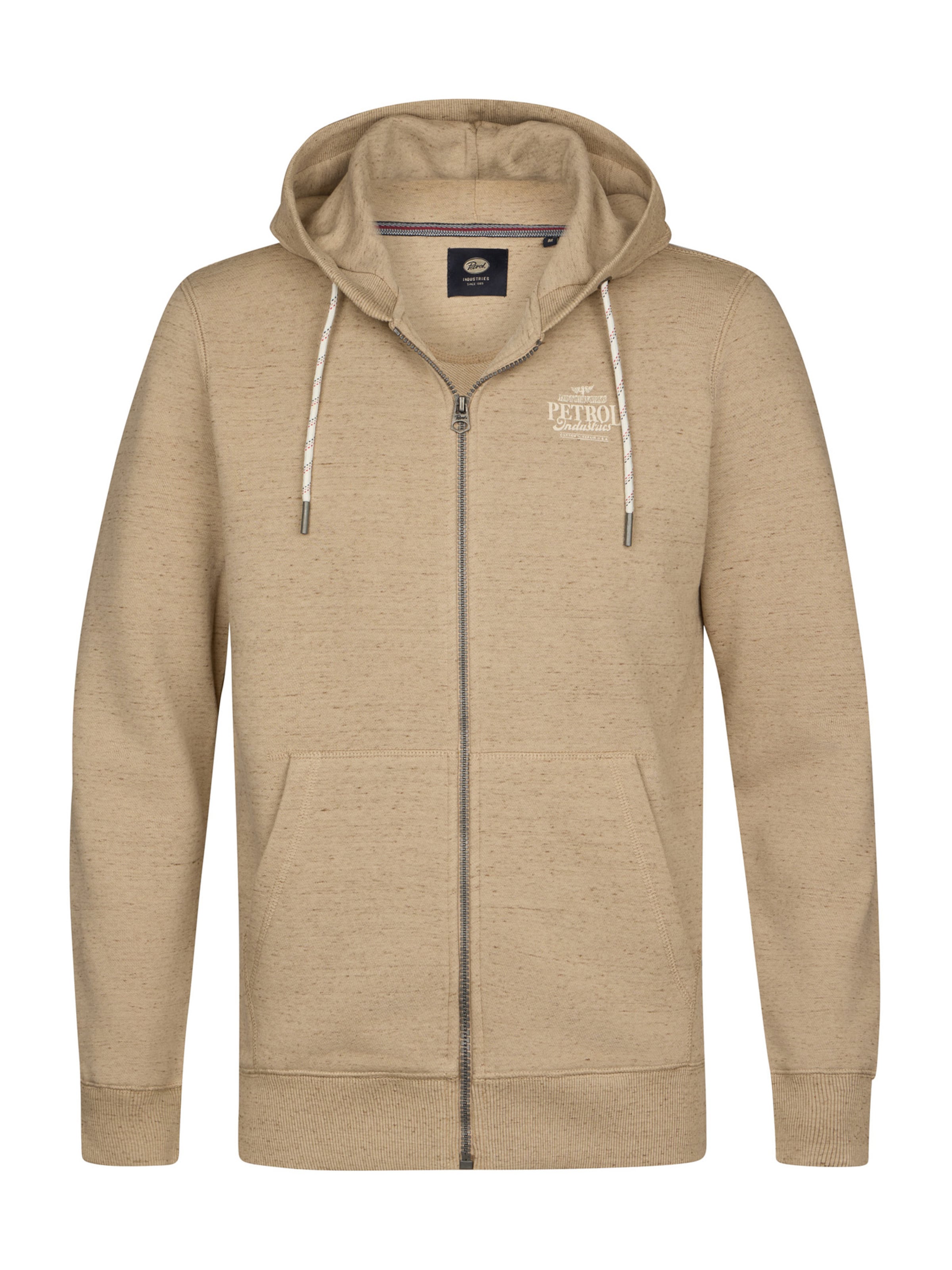 Veste de survêtement Petrol Industries en marron : devant