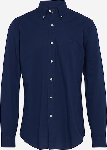 Slim fit Camicia di Polo Ralph Lauren in blu: frontale