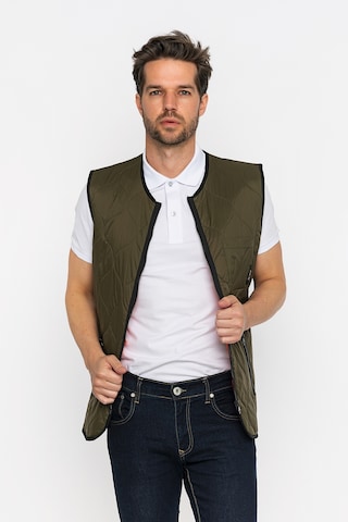 Giorgio di Mare Bodywarmer 'Sandro' in Groen: voorkant