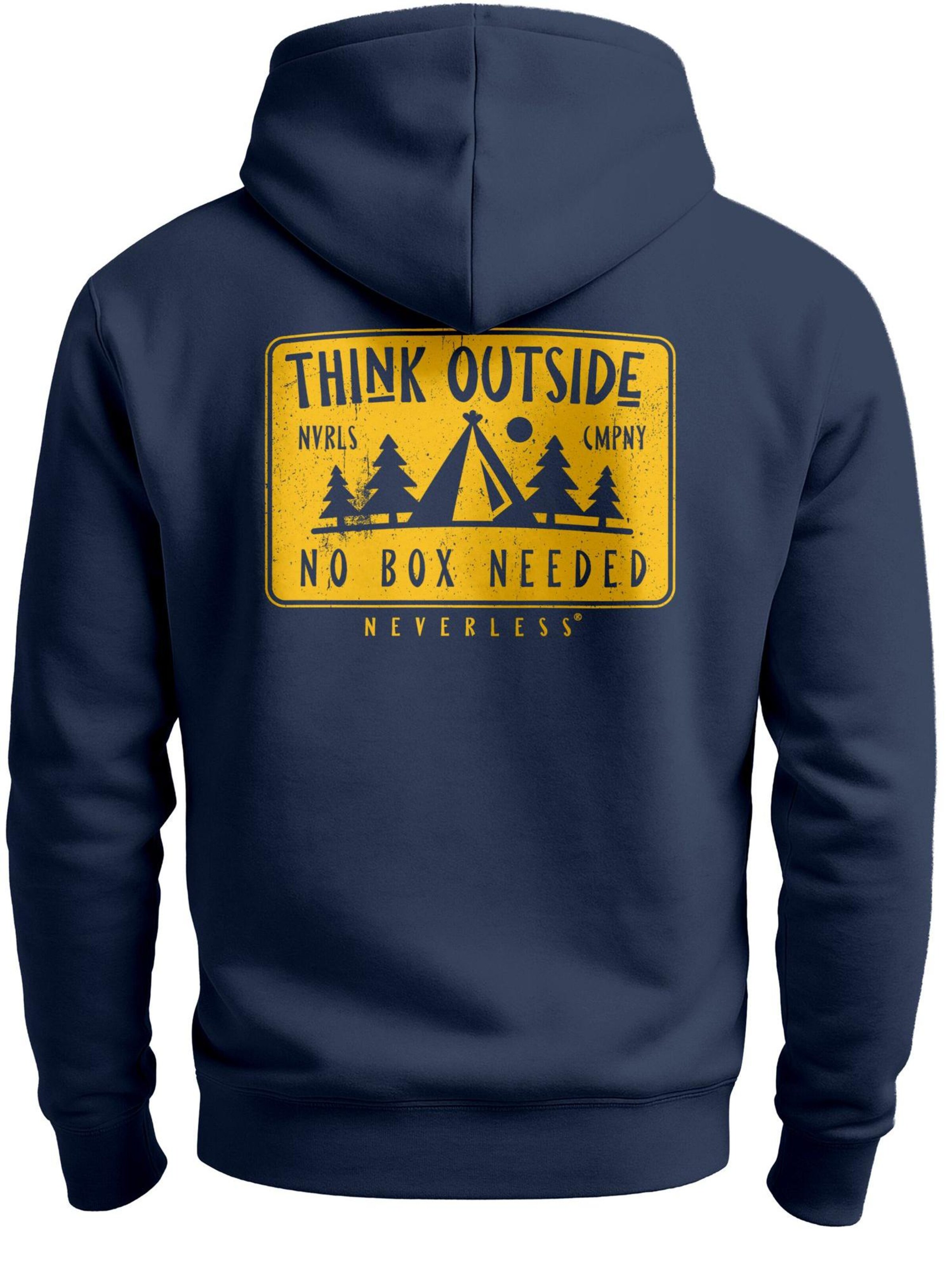 Neverless Sweatshirt 'Think Outside' in Blue