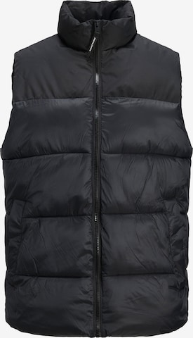 Jack & Jones Plus Vest in Black: front