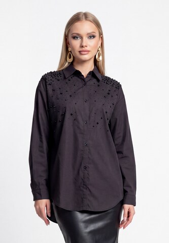 faina - Blusa en negro: frente