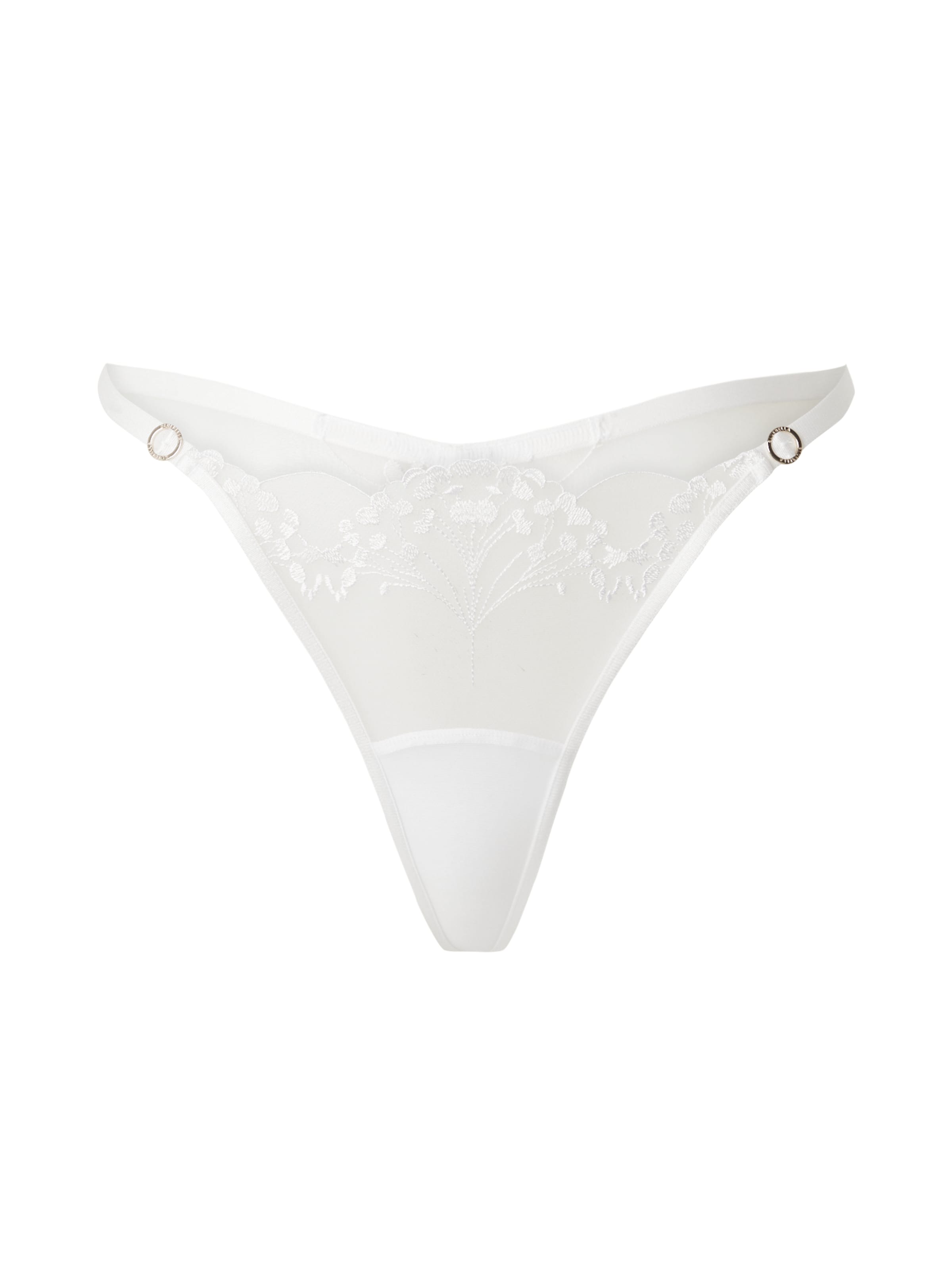 Bluebella Стринг 'Marisa' в бяло: отпред