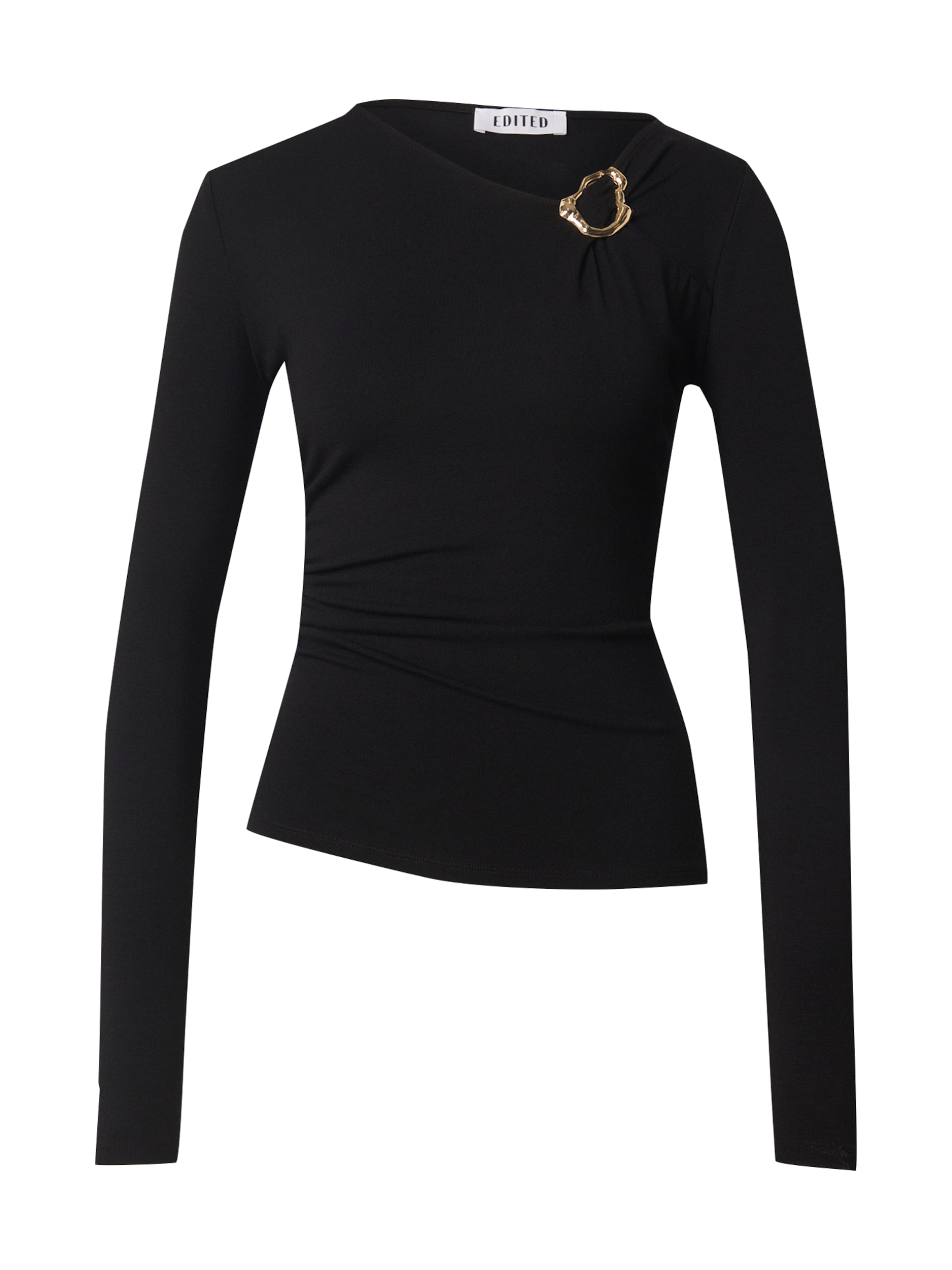 EDITED - Camisa 'Emmeline' em preto: frente