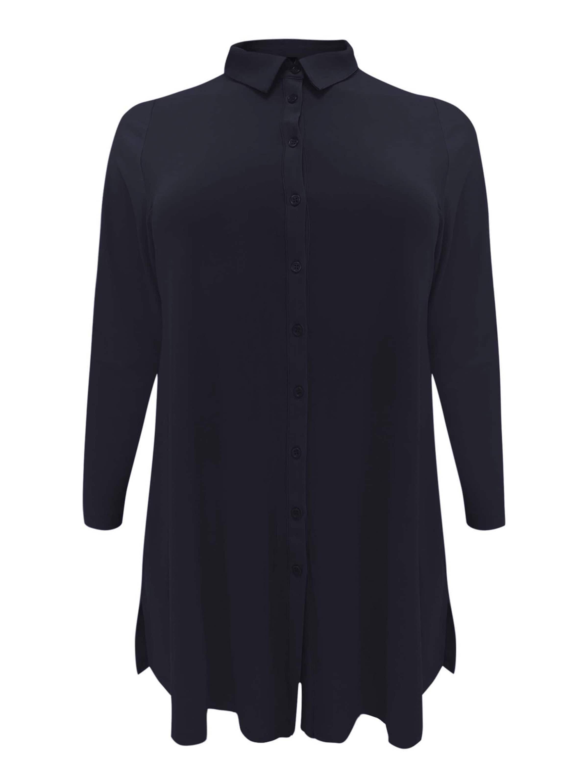 YOEK Bluse 'Dolce' in Blau: Vorderseite