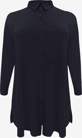 Yoek Blouse 'Dolce' in Blauw: voorkant