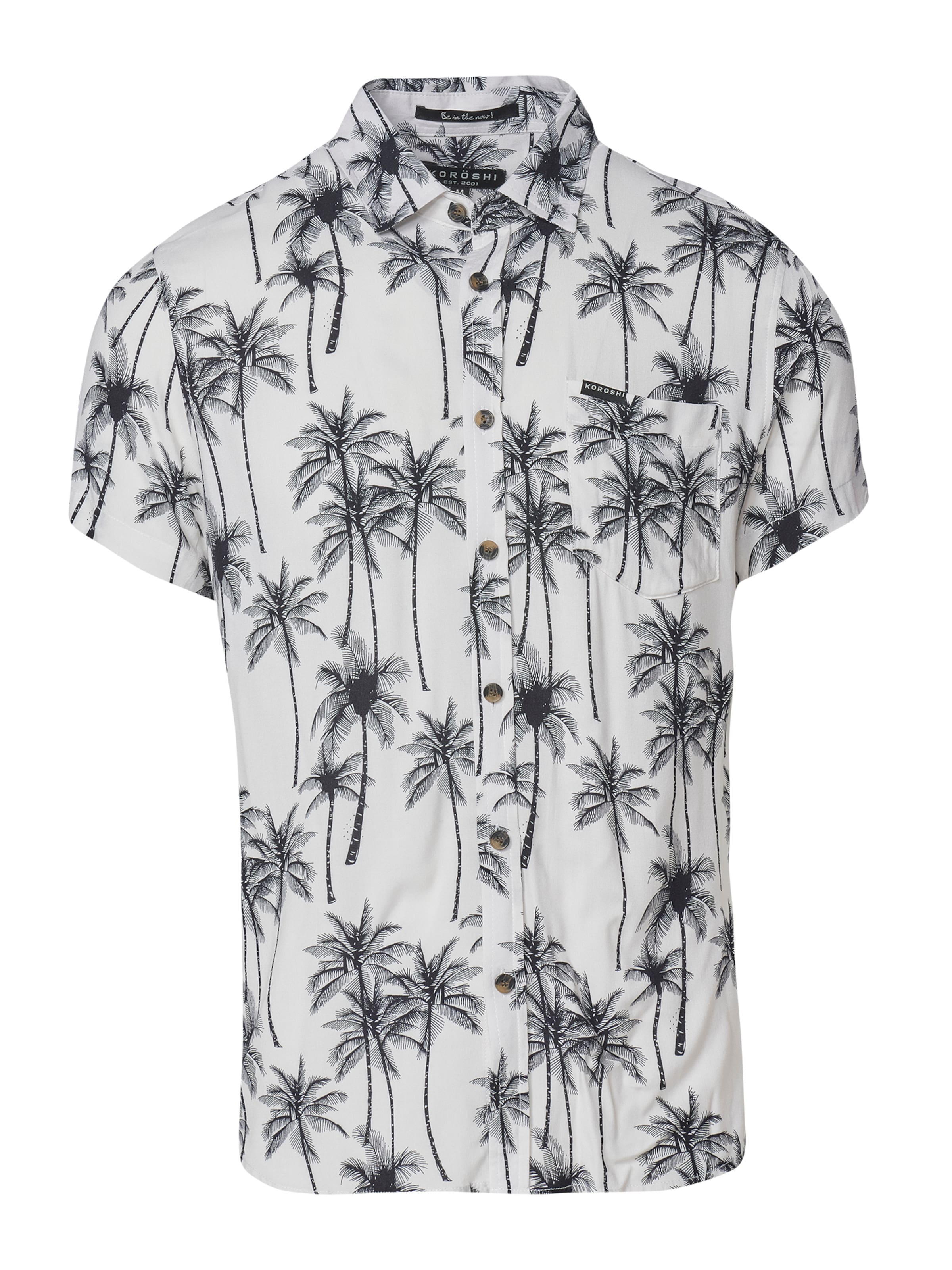 Coupe regular Chemise KOROSHI en blanc : devant