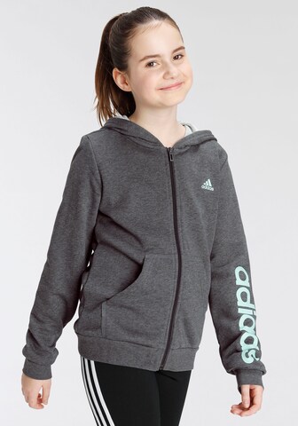 ADIDAS SPORTSWEAR Sportsweatjacke in Grau: predná strana