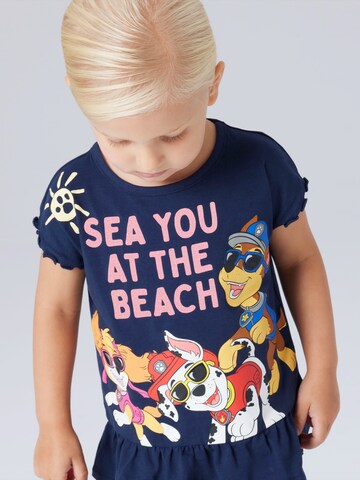 NAME IT T-shirt 'NMFMINA PAW' i blå: framsida