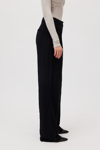 LeGer by Lena Gercke Regular Pleat-front trousers 'Draco' in Black