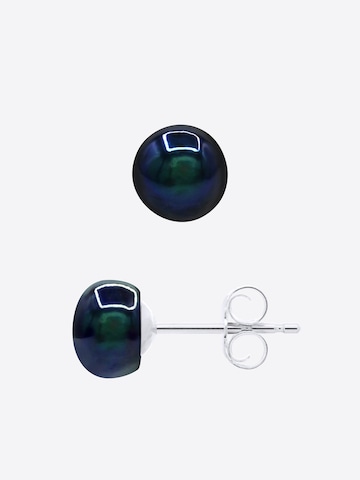 Boucles d'oreilles 'PASSY' Ateliers Saint Germain en noir : devant