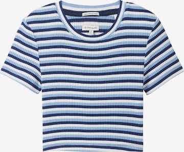 T-Shirt TOM TAILOR en bleu : devant