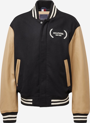 TOMMY HILFIGER - Chaqueta de entretiempo 'VARSITY' en negro: frente