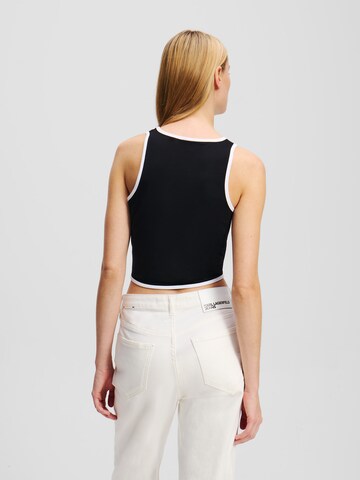 KARL LAGERFELD JEANS - Top en negro