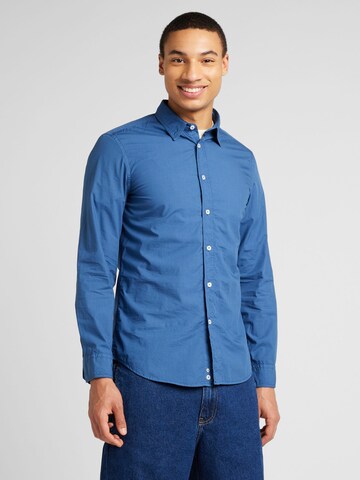 UNITED COLORS OF BENETTON Regular fit Overhemd in Blauw: voorkant