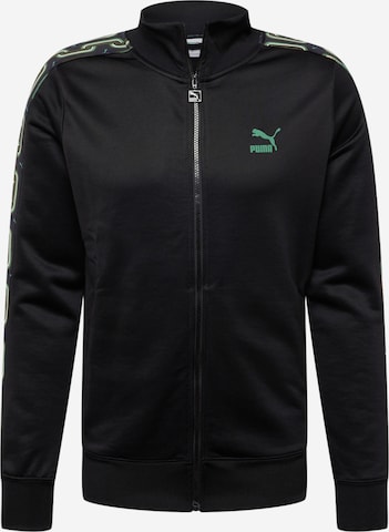 Veste de sport PUMA en noir : devant