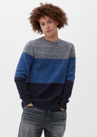 Pull-over QS en bleu : devant