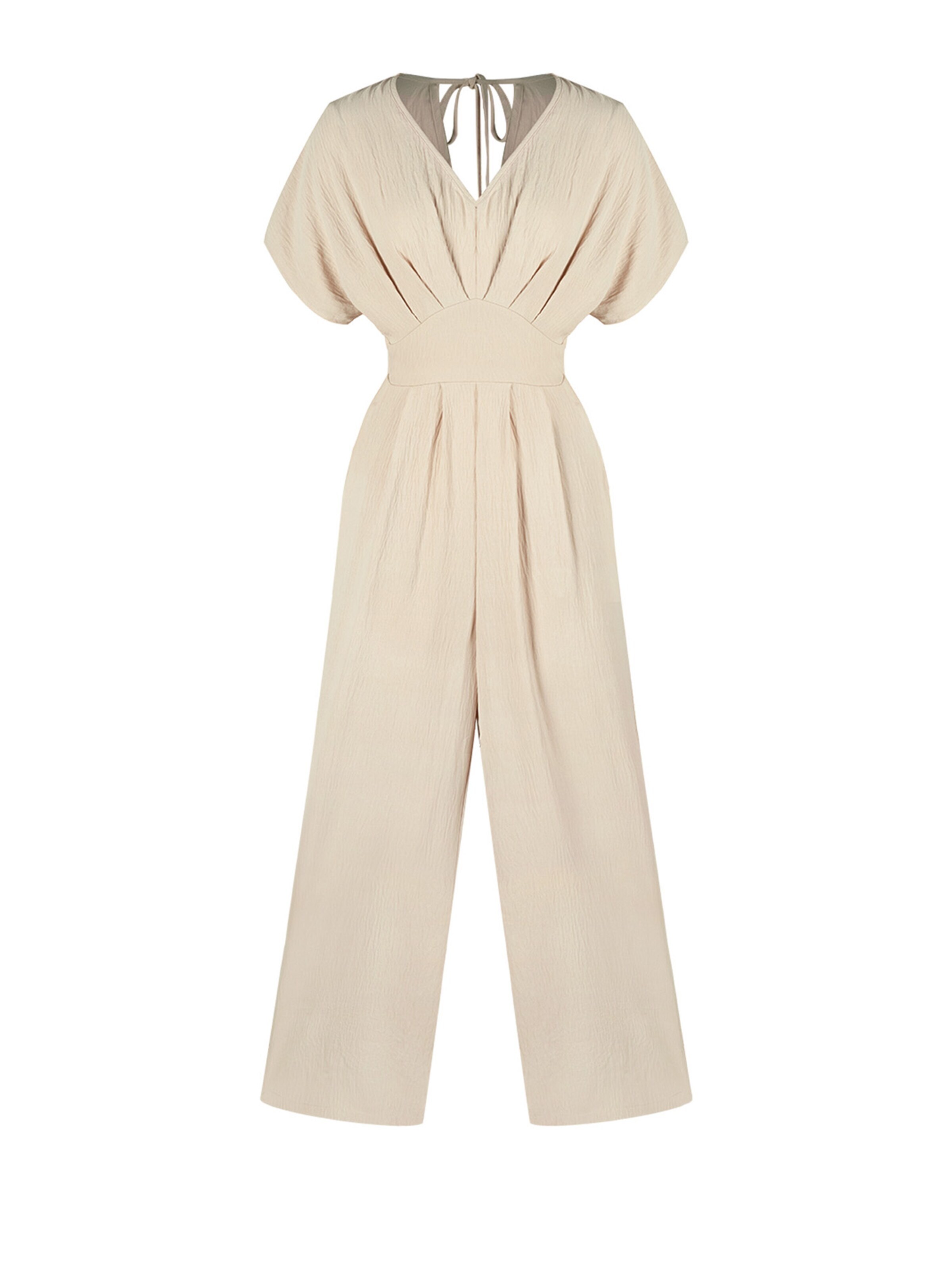 Cupshe Jumpsuit 'Tie-Back' in Beige