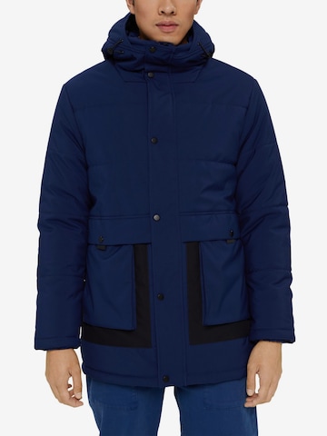 ESPRIT Winterparka in Blauw: voorkant