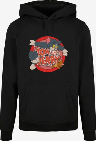 ABSOLUTE CULT Sweatshirt 'Tom And Jerry - Classic Catch' in Zwart: voorkant