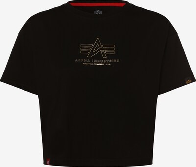 ALPHA INDUSTRIES Shirt in gold / schwarz, Produktansicht