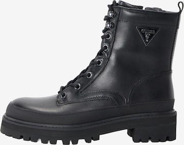 juoda GUESS Suvarstomieji kulkšnis dengiantys batai 'Bada2': priekis