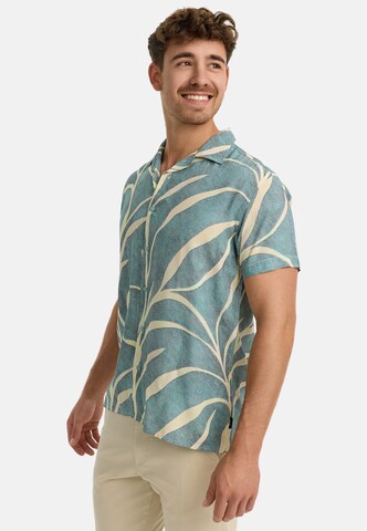 INDICODE JEANS Regular fit Button Up Shirt ' INMilky' in Blue