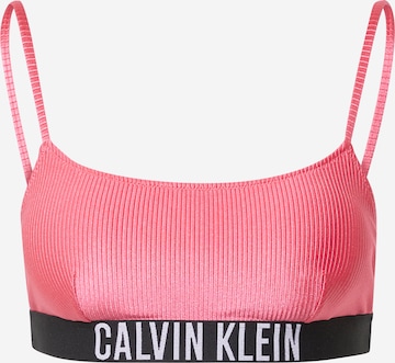 Top per bikini di Calvin Klein Swimwear in rosa: frontale